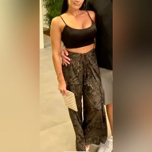 Wide leg flowy pants